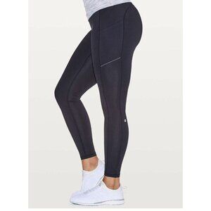 Lululemon Speed Up Tight Warp Tech Fleece 28" Midnight Navy Size 6